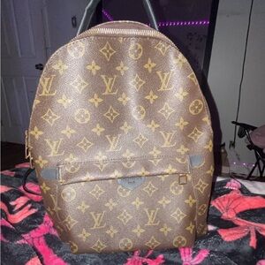 Louis Vuitton Brown and Tan Monogram Backpack